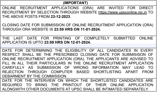 UNION PUBLIC SERVICE COMMISSION RECRUITMENT 2023: NOTIFICATION OUT FOR 78 VACANCIES, CHECK POST, QUALIFICATION, PAY SCALE, AGE AND PROCESS TO APPLY 